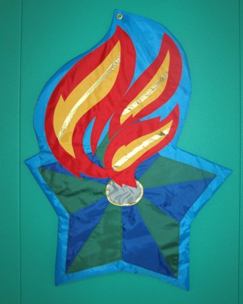 Пламя из ткани