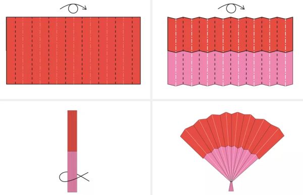 Поделки из бумаги веер