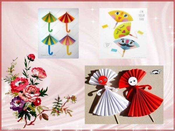 Аппликация из гармошки