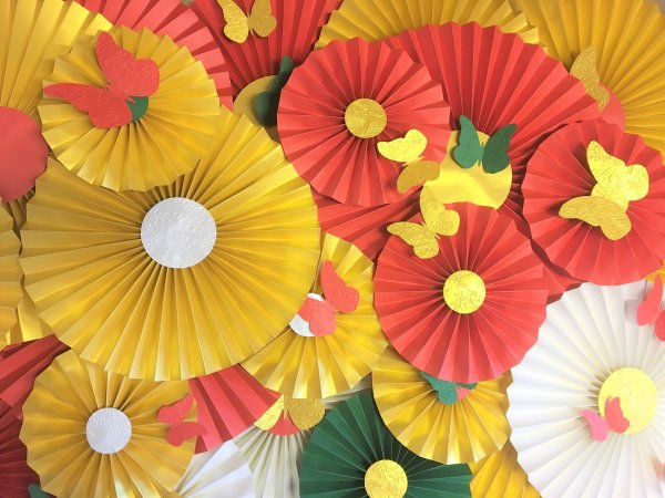 Цветочек из гармошки