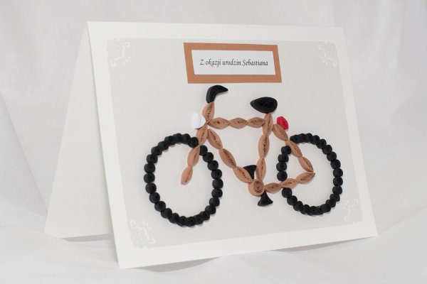 Аппликация велосипед