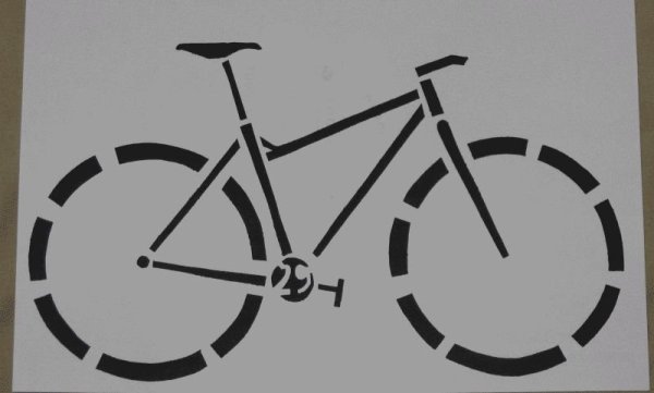 Велосипед трафарет