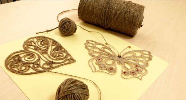 Техника джутовая филигрань