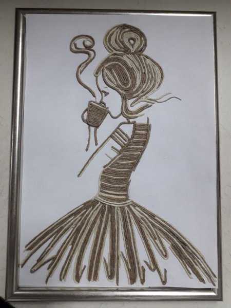 Панно из джута мастер класс