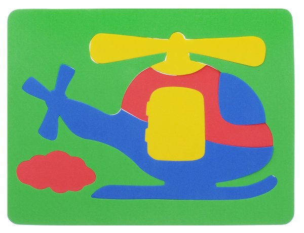 Вертолет аппликация для детей