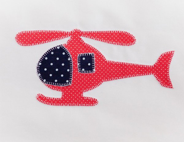 Аппликация из фетра вертолет