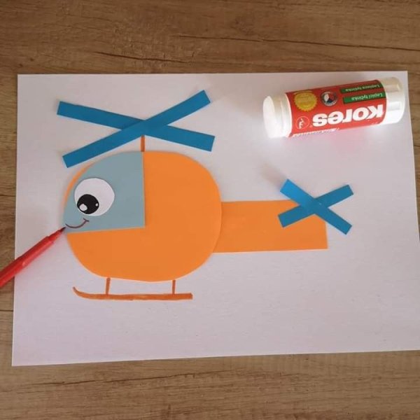 Аппликация. Вертолет