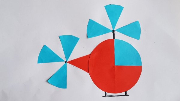 Аппликация из кружков