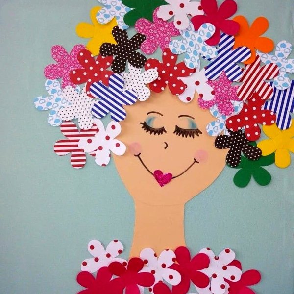 Аппликация ко Дню матери в детском саду