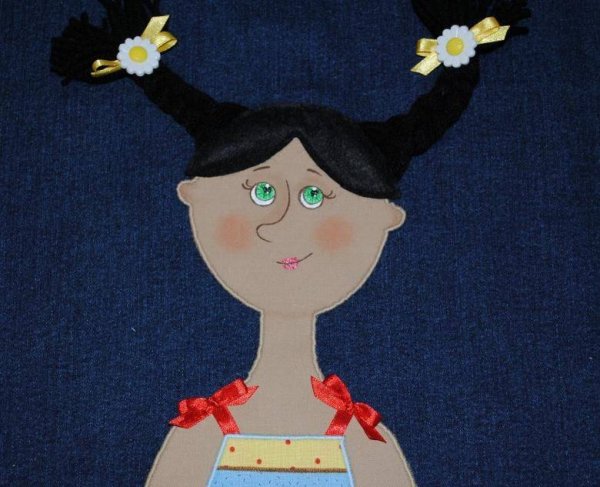 Портрет в технике аппликации