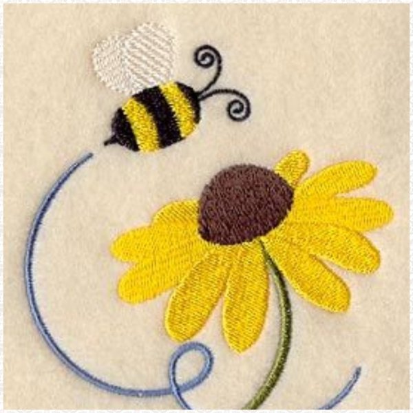 Пчелка аппликация из ткани