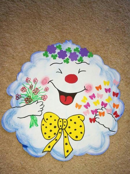 Весёлая аппликация для детей