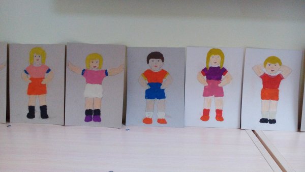 Аппликация человек старшая группа