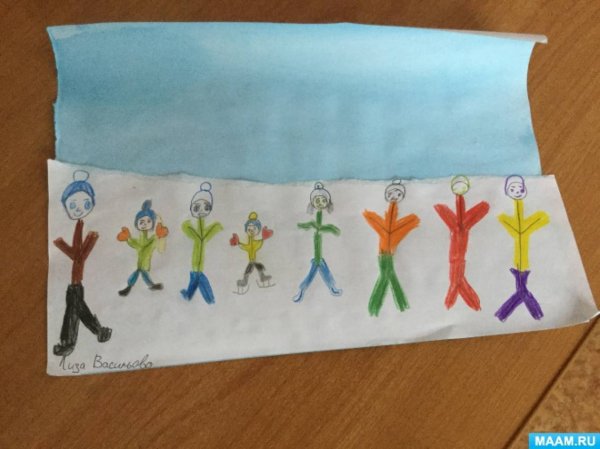 Рисование наша группа в старшей группе