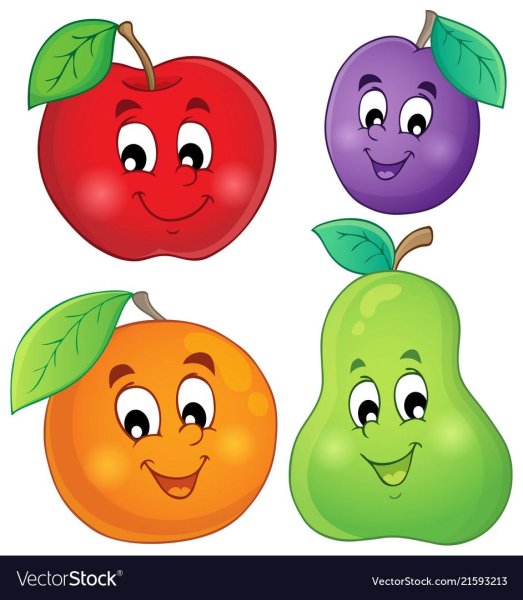 Фрукты с глазками для детей