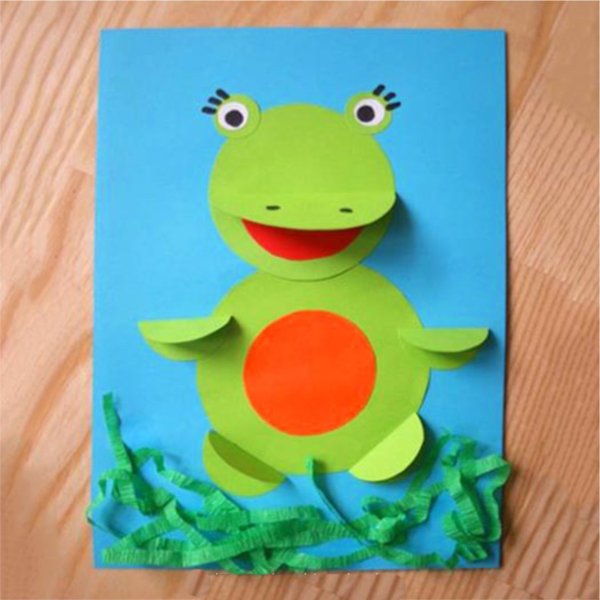 Аппликация лягушка в старшей группе