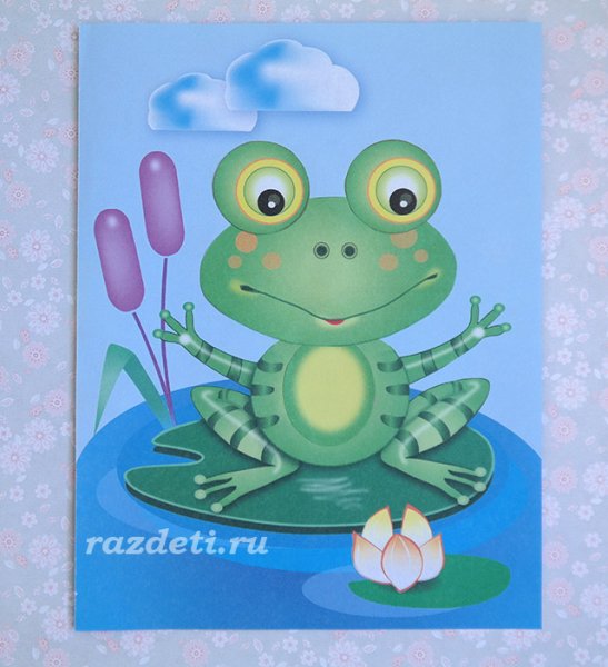 Лягушка из аппликации