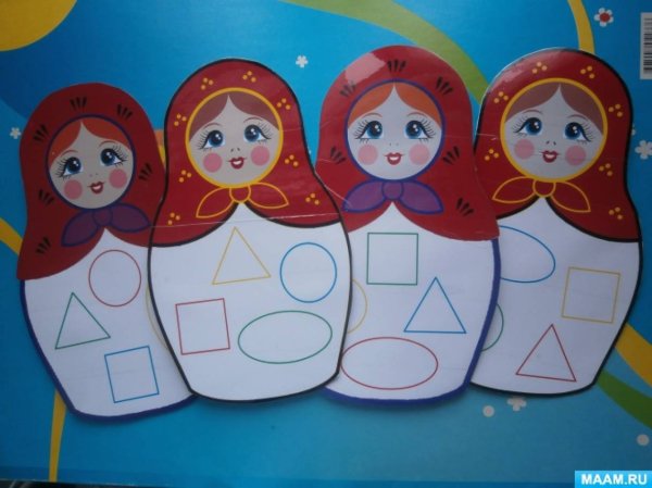 Математическая игра наряди матрешку