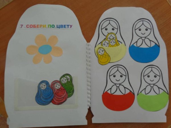 Матрешка аппликация для детей
