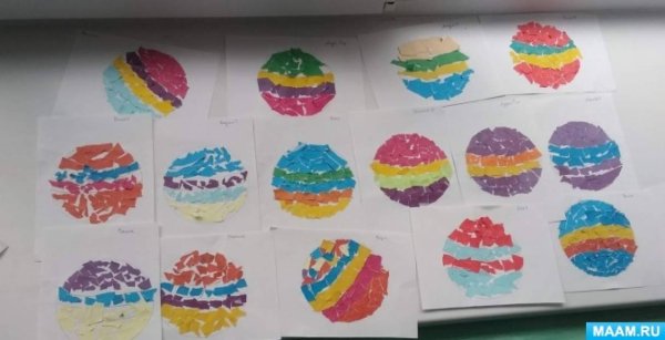 Рисование мячик в средней группе