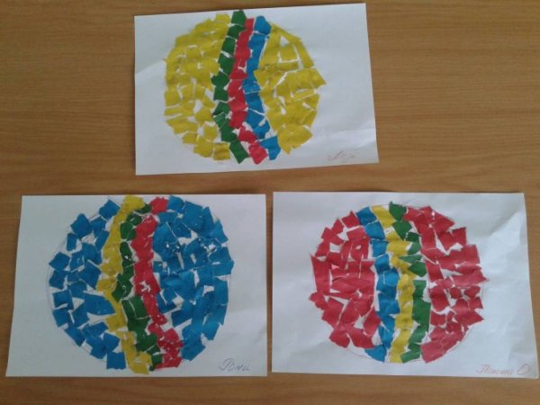 Аппликация в средней группе