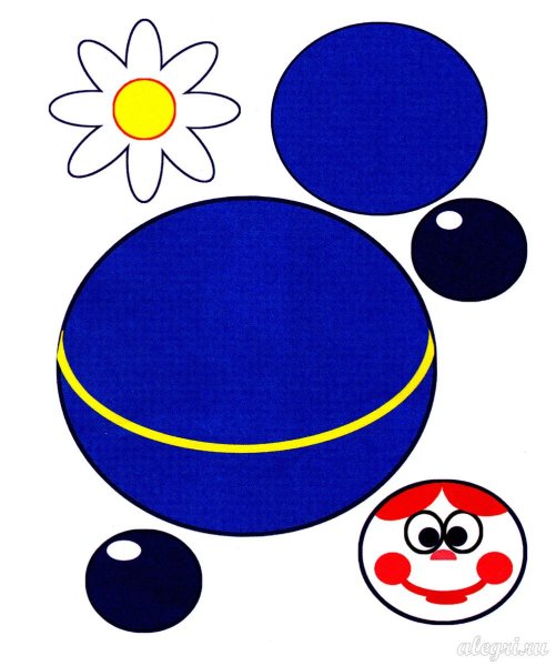 Заготовки к аппликации неваляшка