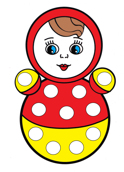 Пластилиновые заплатки Матрешка