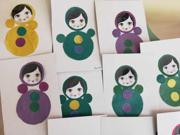 Аппликация неваляшка в средней группе