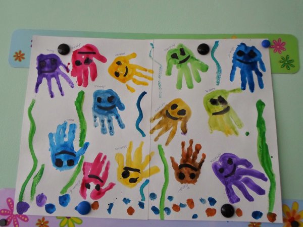 Рисование Веселые Осьминожки