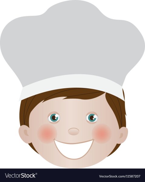 Лицо повара для аппликации