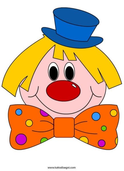 Клоун аппликация для детей