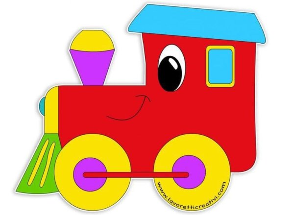 Аппликация паровозик