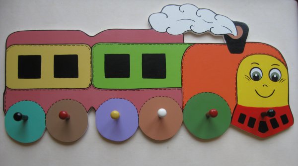 Паровоз из фетра