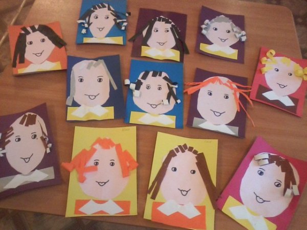 Аппликация моя мама в старшей группе