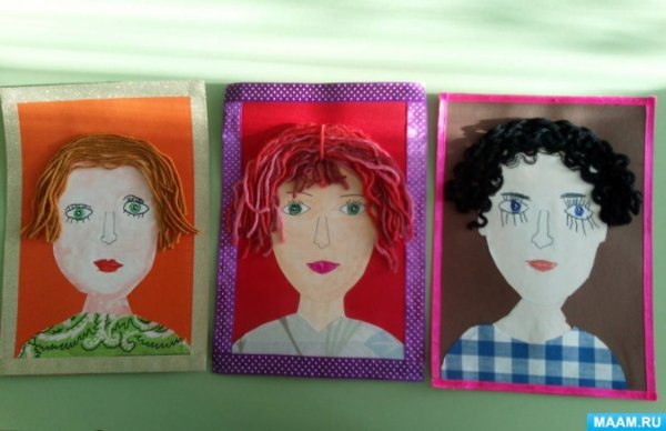 Портрет мамы средняя группа