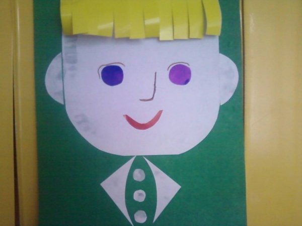 Аппликация на тему человек в средней группе