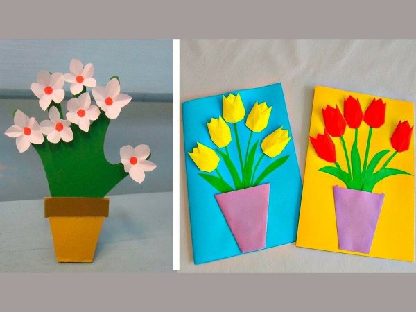 Поделки на 8 марта средняя группа