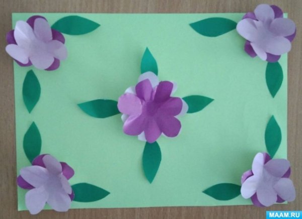 Весенняя аппликация для детей