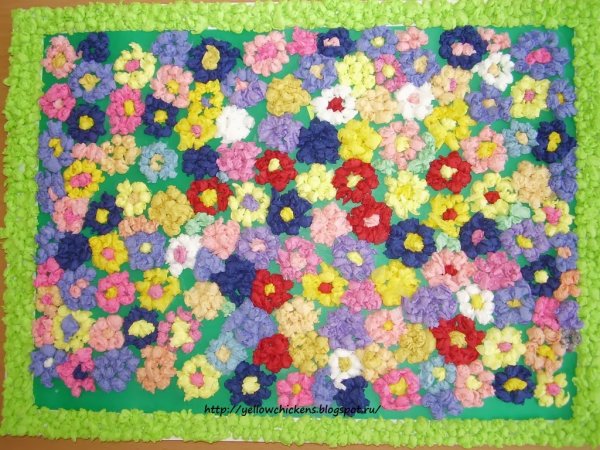 Весенний ковер старшая группа