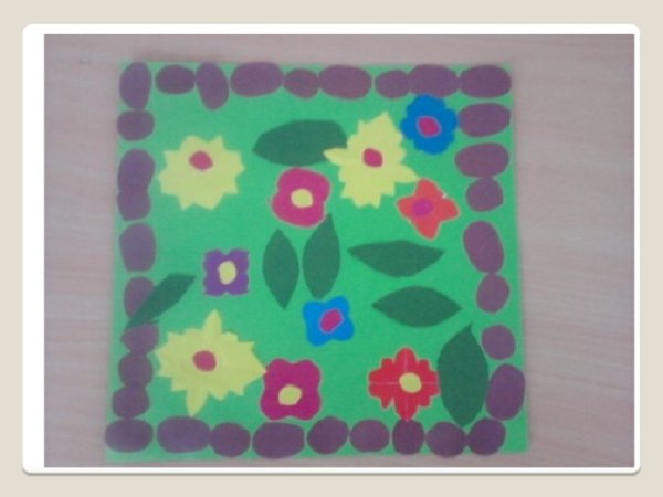 Ковер аппликация в старшей группе