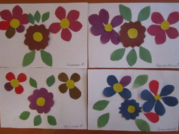 Аппликация весенний ковер