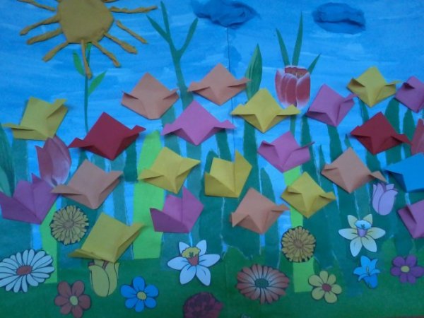 Весенняя аппликация для детей