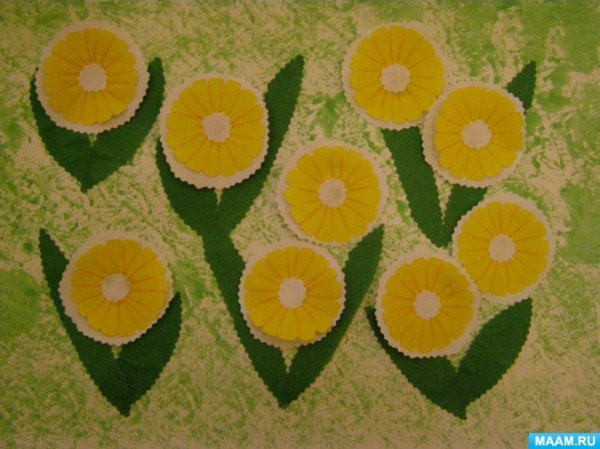 Весенний ковер аппликация в подготовительной группе
