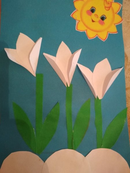 Весенняя аппликация для детей