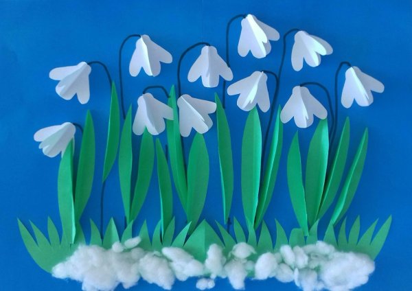 Весенняя аппликация для детей