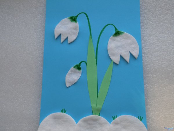 Весенняя аппликация для детей