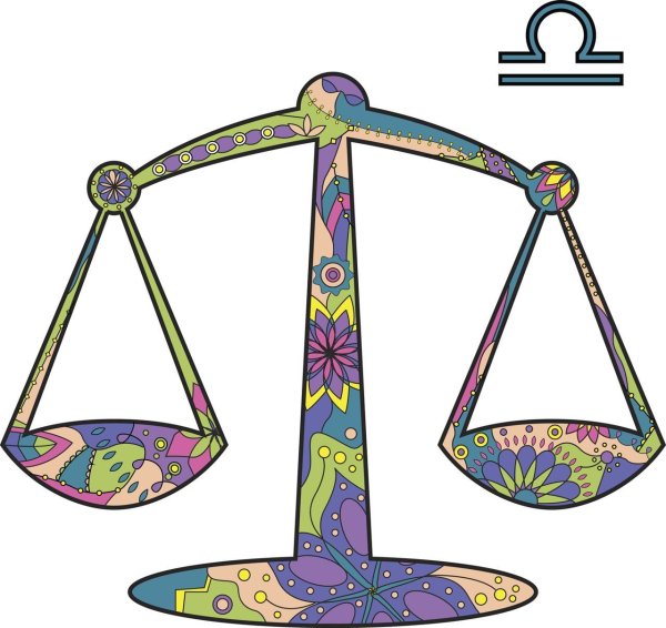 Знак зодиака весы рисунок