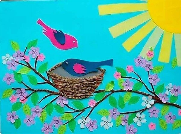 Весенняя аппликация