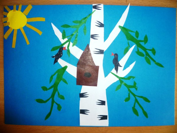 Весенняя аппликация