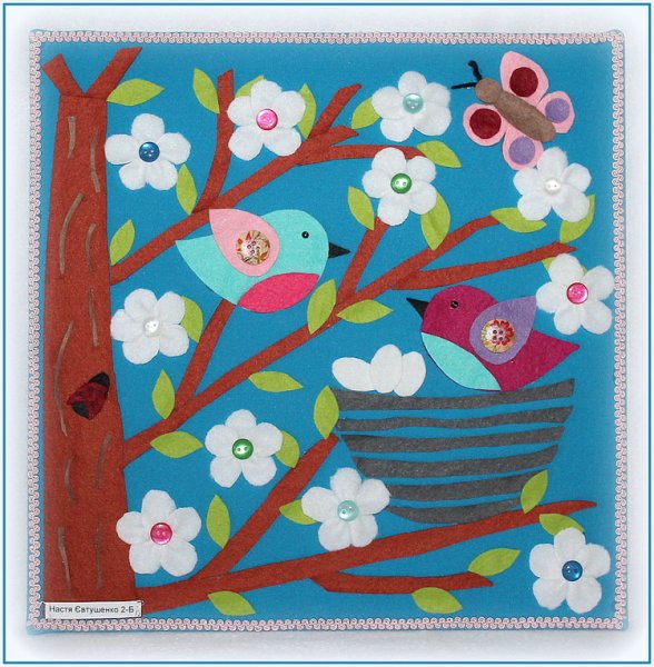 Аппликация Весна